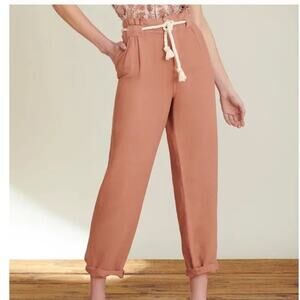 Veronica Beard Karter Pleated Crop Pant